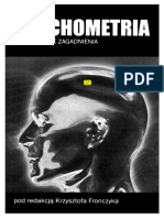 PSYCHOMETRIA Podstawowe Zagadnienia Krzysztof Fronczyk