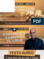 SLIDES EBD Lição 11 Adultos O Avivamento e A Missão Da Igreja 1