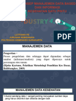 KONSEP Manajemen Data Based Dan Sistem Informasi Kesehatan 1 Pintu - 1 JAN 2024