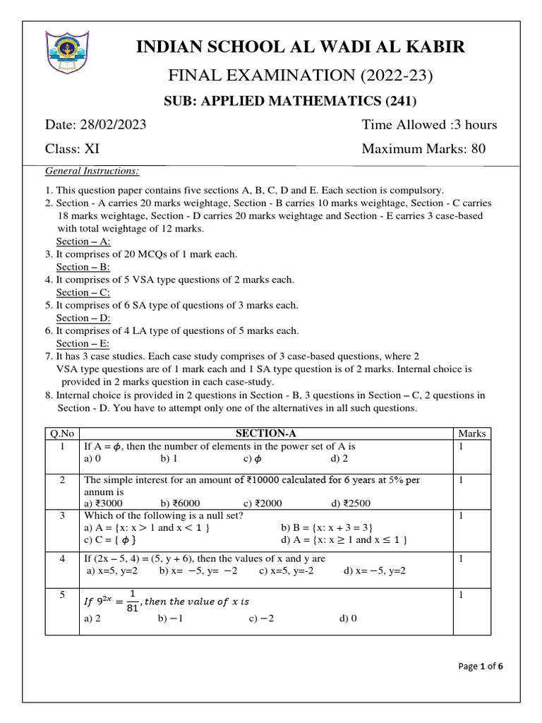 APPLIED MATHS CLASS 11 BOOK PDF 2022 23 visual data 5