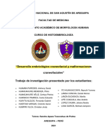 Desarrollo Embriológico Craneofacial y Alteraciones Craneofaciales