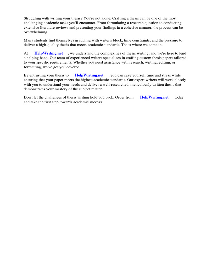 Thesis Template Word Pdf Thesis Abstract Summary