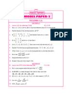 Model Paper-1: Maths-1A