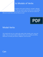 Modals of Verb