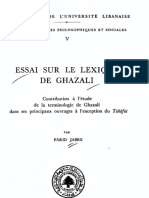 Ghazali Essai LEXIQUE