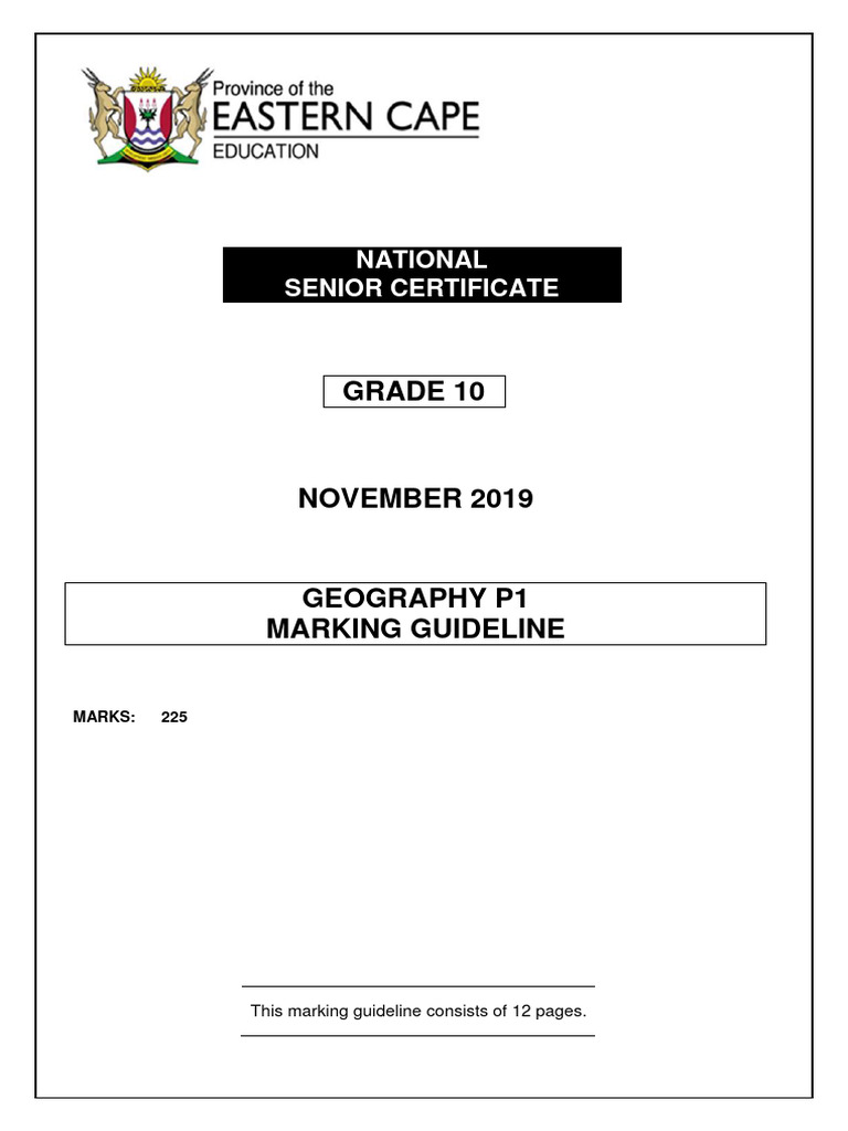 GEO P1 GR10 MEMO NOV2019 - English | PDF | Volcano | Rock (Geology)