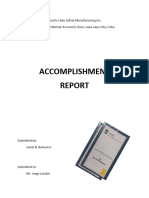 Accomplishment Report