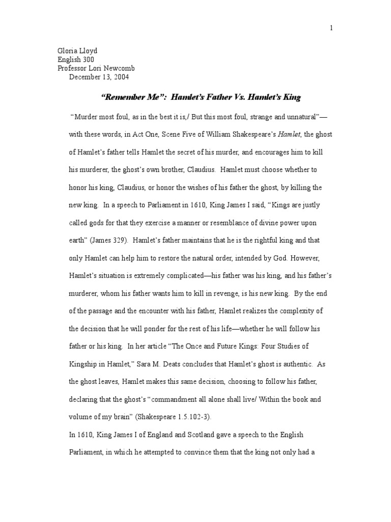 What is hamlet's response to the ghosts request picture