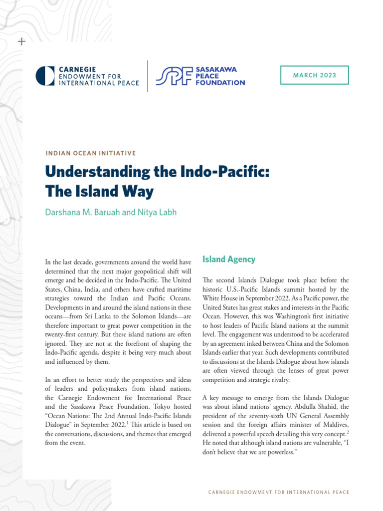 Indo-Pacific Island Nations' Agency | PDF | Climate Change | Micronesia
