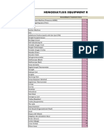 Hemodialysis Supply Record