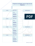 Nº 4 Programa de Gestion para El Logro de Objetivos