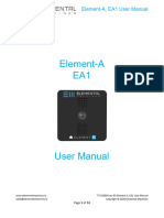 771-00004 Rev 05 Element-A - EA1 User Manual