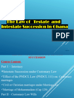 LE 451 Law of Intestate Succession in Ghana