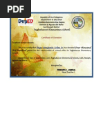 Certificate of Donation 1