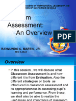 Classroom Assessment - An Overview