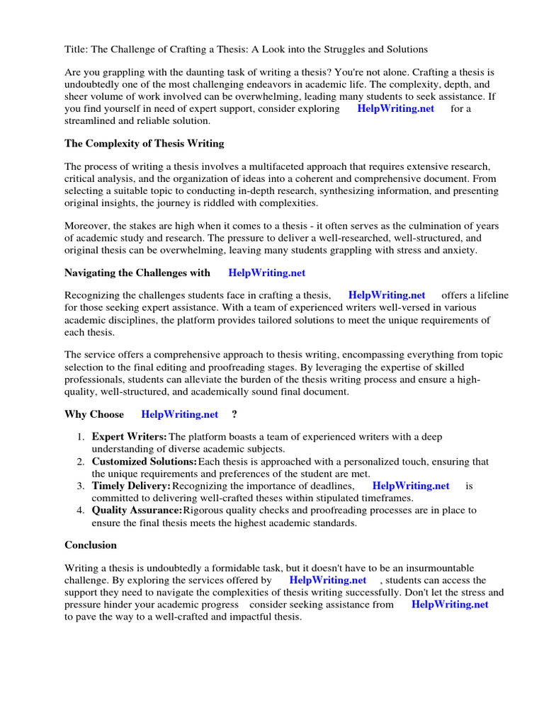 Sample Thesis Template PDF Thesis Essays