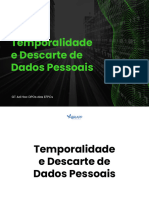 Temporalidade e Descarte de Dados Pessoais