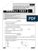 PHYSICS WEEKLY TEST and Grand Test