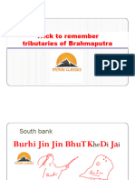 Trick To Remember Tributaries of Brahmaputra