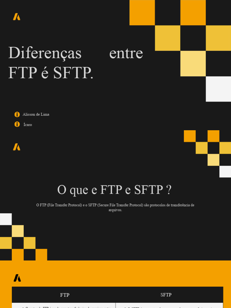 Diferenças entre FTP e SFTP | PDF | Protocolo de transferência de ...