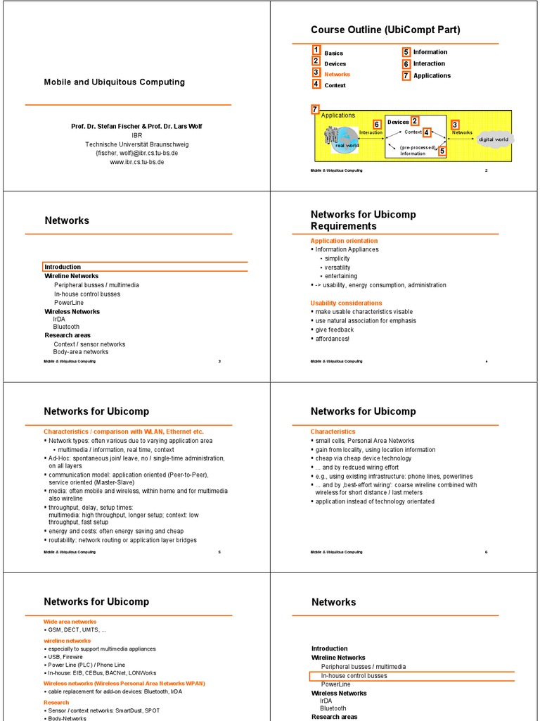 Mobile and Ubiquitous Computing Overview | PDF | Bluetooth | Computer ...