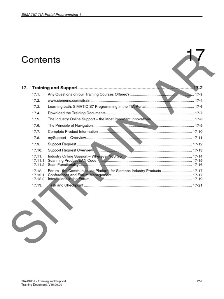 TIA Portal Programming Training Guide | PDF | Internet Forum | Tag ...