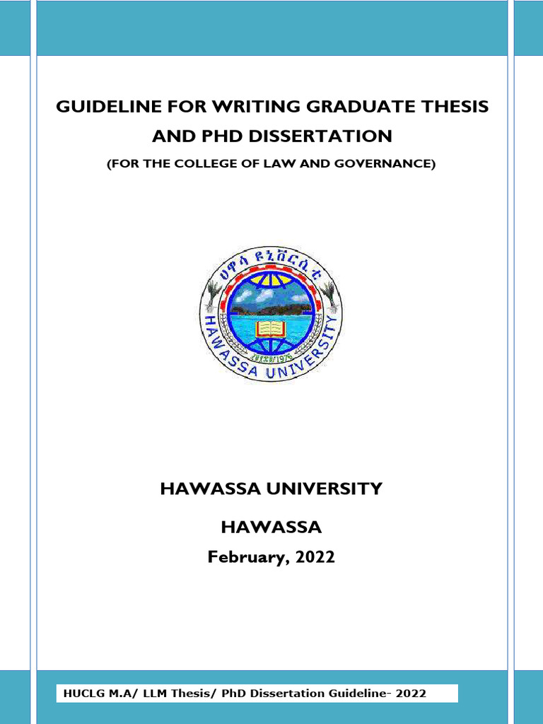 Guideline For Thesis and Desertation Works @CLG - Approved | PDF ...