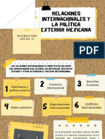 Relaciones Internacionales y La Política Exterior Mexicana