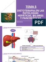 Tema 5 Dietoterapia en Patologías Hepáticas, Biliares y Pancreáticas