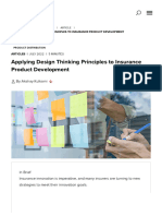 Applying Design Thinking Principles To Insurance Product Development - RGA
