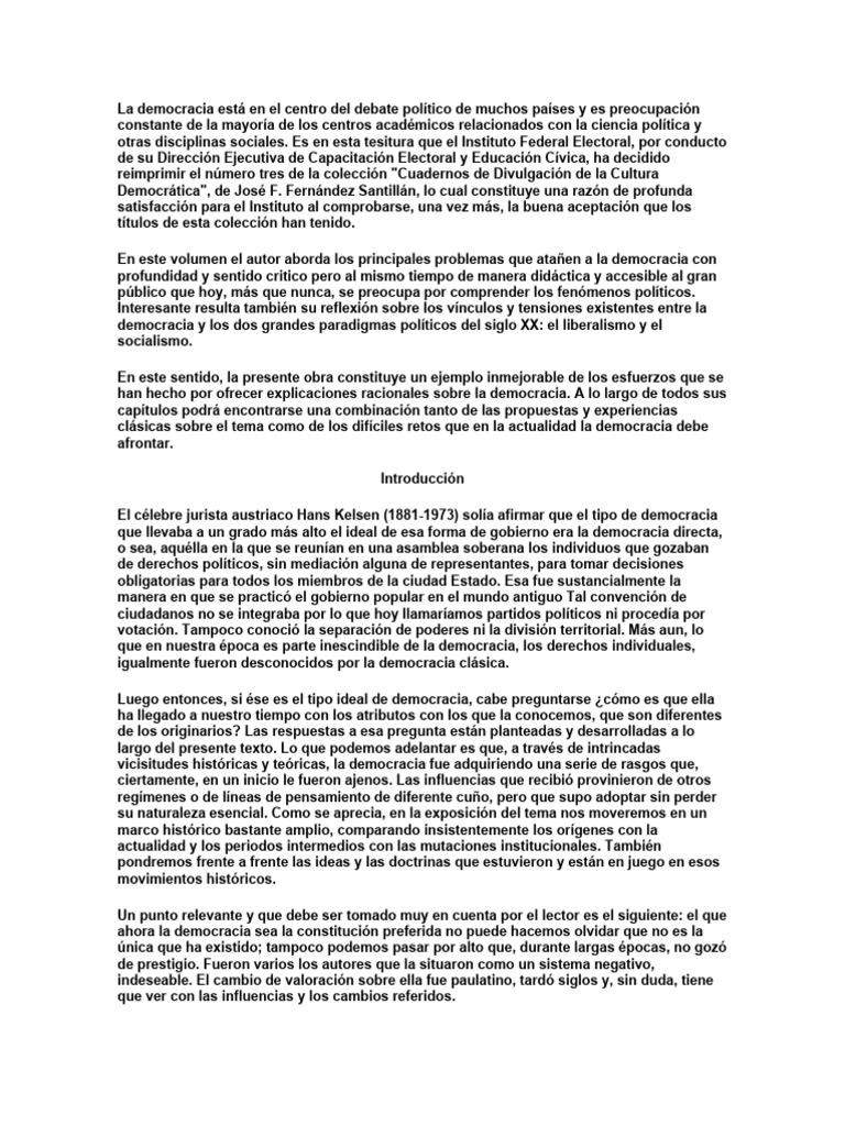 Retos y Evolución de la Democracia | PDF | Democracia | Ideologías ...
