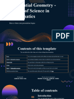 Differential Geometry - Master of Science in Mathematics by Slidesgo