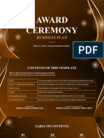 Award Ceremony Business Plan by Slidesgo
