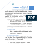Tema 15 y 16 Servicio de Ayuda Domicilio en El Ayuntamiento de Alcantarilla