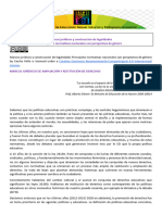 Marcos Normativos y Construcción de Legalidades