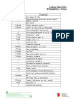 KiGa 3 Años - Lista de Útiles 2024