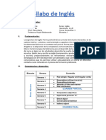 Syllabus - 2S - INGLÉS BÁSICO