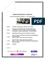 Programació Diada D'escacs 17.05.2019