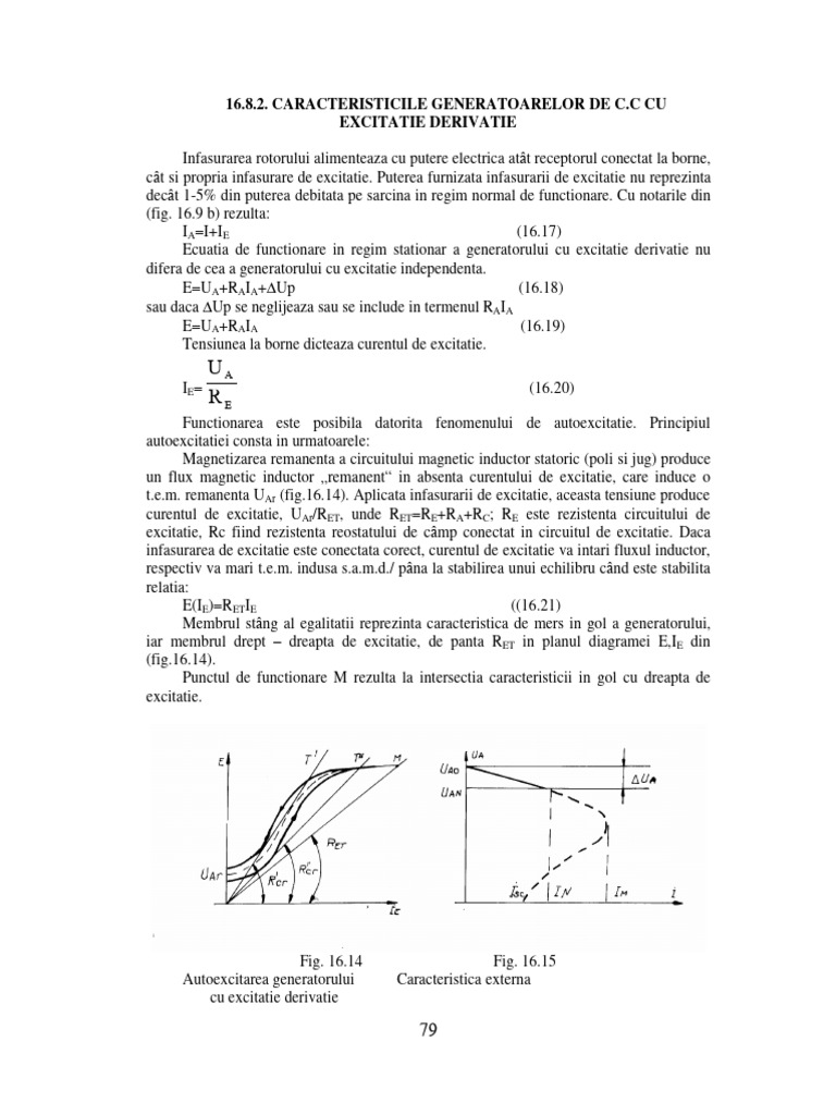 Caracteristici Generatoare de CC | PDF
