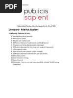 Publicis Sapient Interview Questions PDF