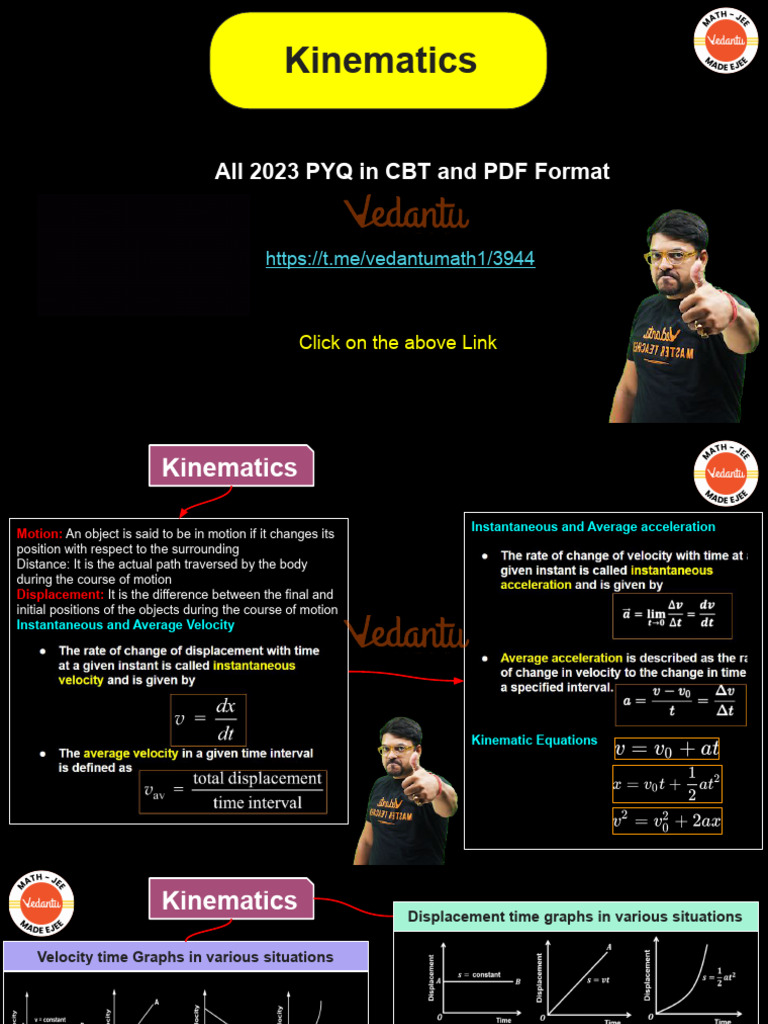 Kinematics (P-Inpo) | PDF