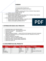 Ficha de Especificación Técnica de Producto Arroz Don Tomate