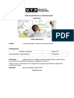 Tarea #02 - Planificacion y Control de Proyectos