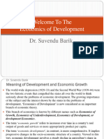Unit I (Economic Growth and Development) Dr. Suvendu Barik