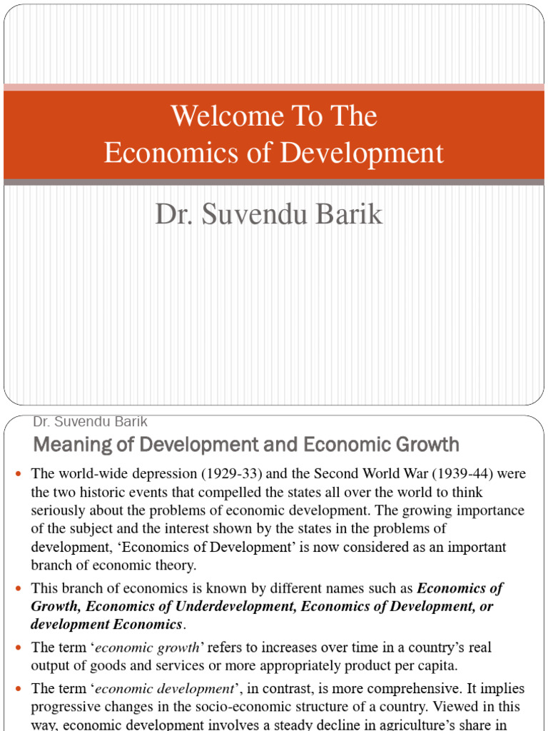 Economics of Development Overview | PDF | Cost Of Living | Gini Coefficient