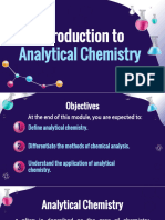 Module 1 - Introduction To Analytical Chemistry