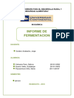 Informe de Fermentacion 4 PDF Free