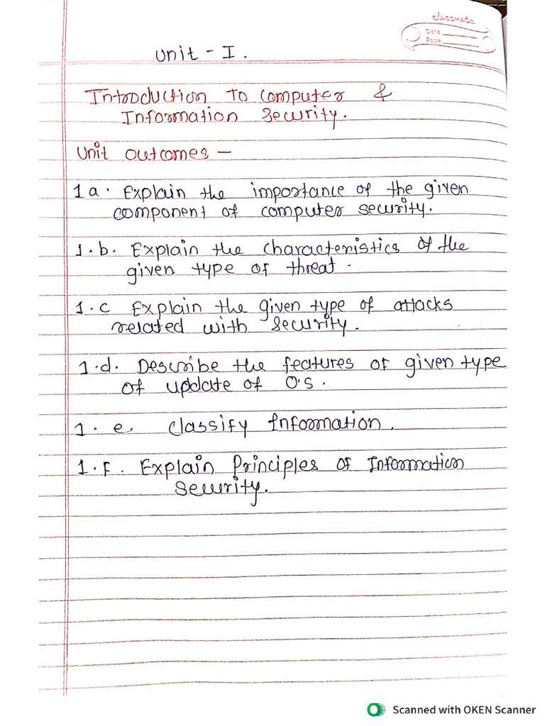 Nis Unit Ii Notes | PDF