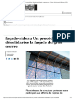 Façade-Rideau Un Procédé Qui Désolidarise La Façade Du Gros Œuvre - Cahiers Techniques Du Bâtiment (CTB)