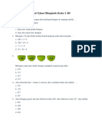 Soal Ujian Olimpiade Kelas 1 SD